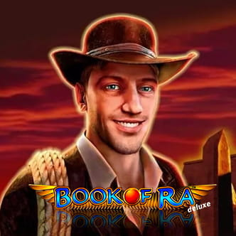 The famous Book of Ra Deluxe pokie machine by Novoline.